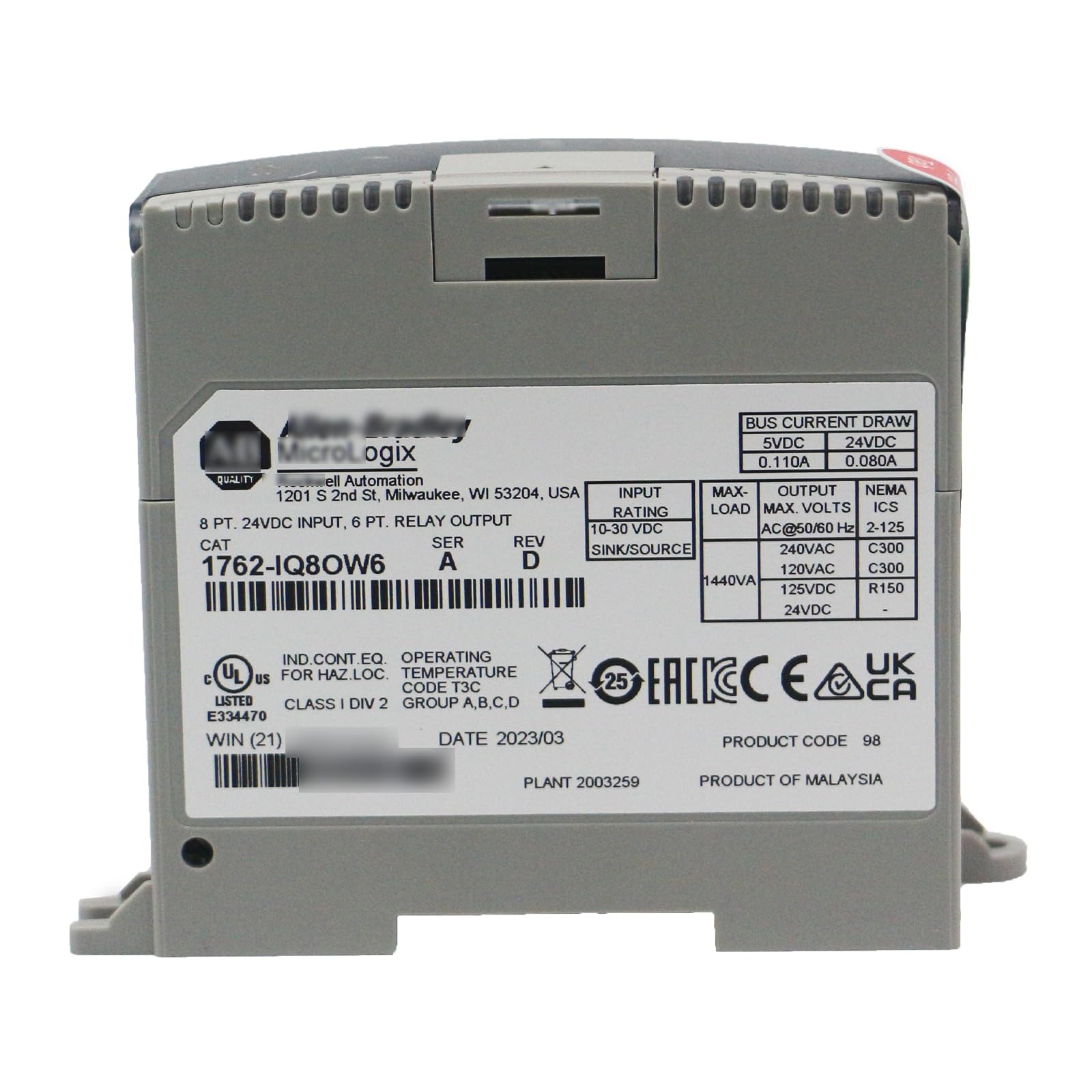 Allen Bradley 1762-iQ8OW6 Module