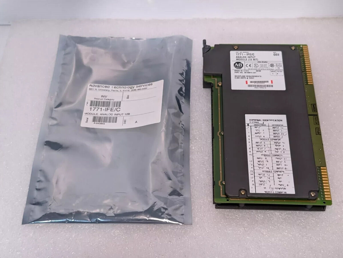 1771-IFE A Inout/Output (I/O) Card Module Allen Bradley