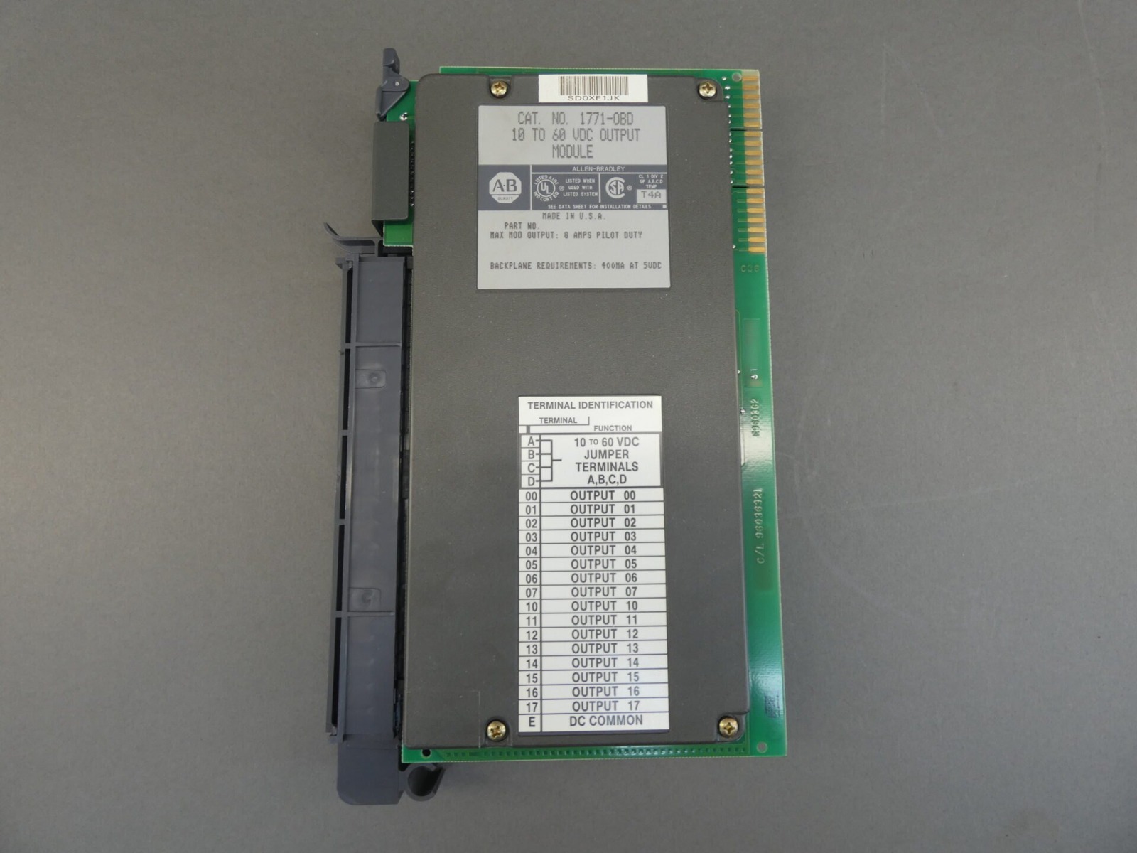 1771-IXHR B Inout/Output (I/O) Card Allen Bradley Module