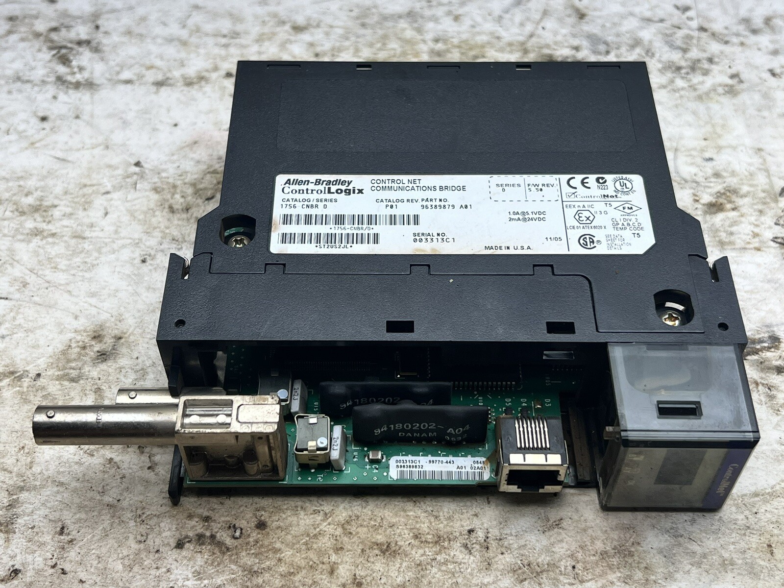 Allen Bradley 1756-CNB/E Control Net Communications Bridge Module