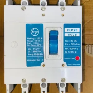 L&T DU125 (125 AMP) MCCB (4 Poles)