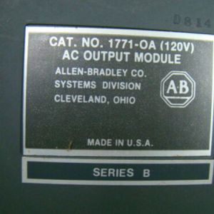 1771-OA (120V) Allen Bradley Inout/Output (I/O) Card Module