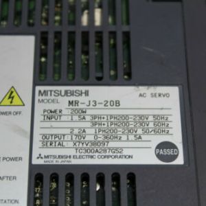 Mitsubishi MR-J3-20B Servo Drive